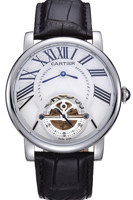 Cartier Rotonde Flying Tourbillon White Dial 621939