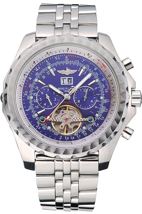 Breitling Bentley Mulliner Tourbillon Blue Dial Stainless Steel Case And Bracelet  622735