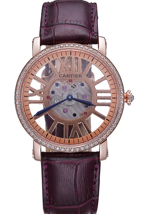Cartier Rotonde Skeleton Flying Tourbillon Purple 621963