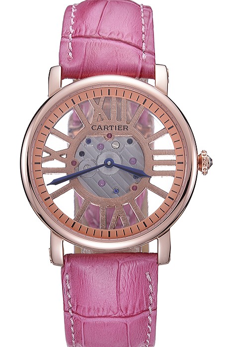 Cartier Rotonde Skeleton Flying Tourbillon Pink 621964