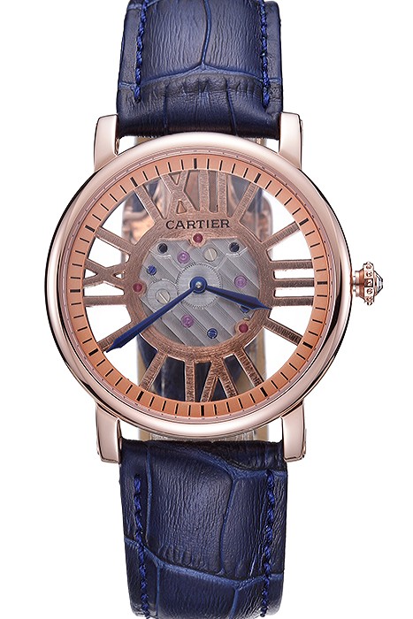 Cartier Rotonde Skeleton Flying Tourbillon Blue 621965