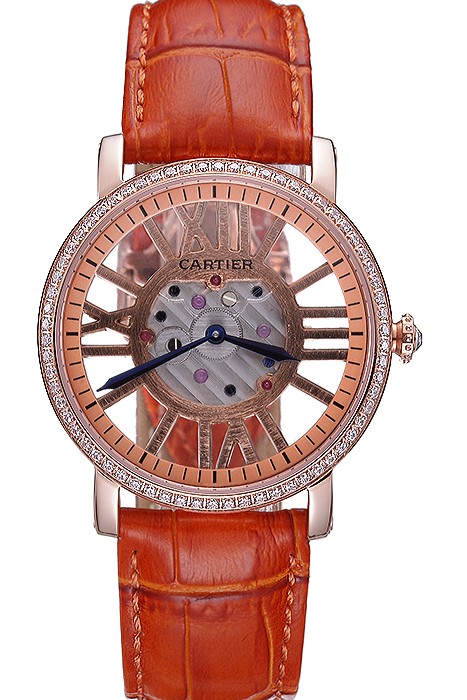 Cartier Rotonde Skeleton Flying Tourbillon Orange 621959