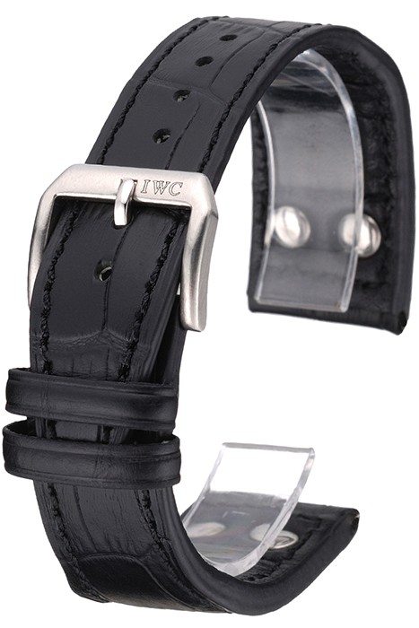 IWC Black Leather Bracelet  622606