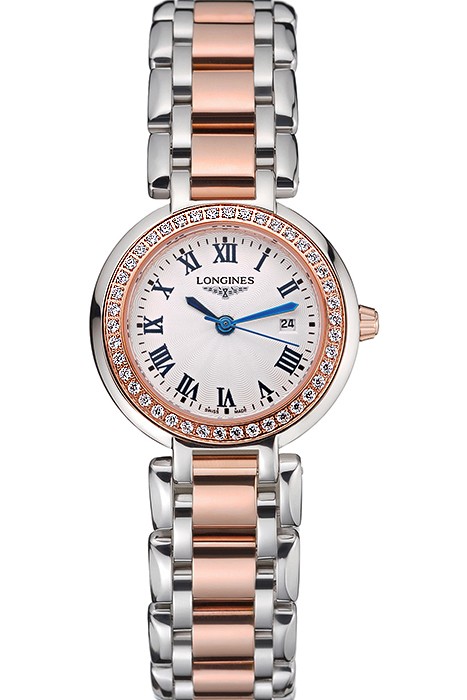 Longines PrimaLuna Stainless Steel And Gold Diamond Case  622585
