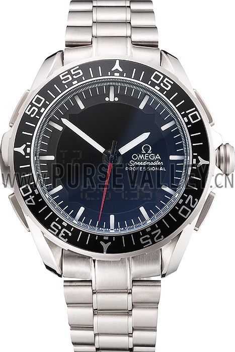 Omega Speedmaster Skywalker X-33 Black Dial White On Black Bezel Stainless Steel Case And Bracelet