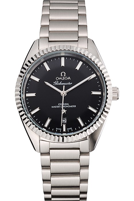 Omega Globemaster Black Dial Stainless Steel Case And Bracelet