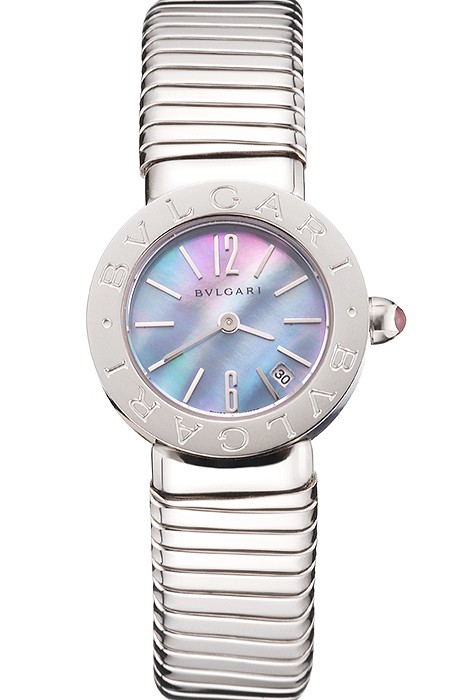Bvlgari Bvlgari Pearl Dial Stainless Steel Case And Tubogas Bracelet