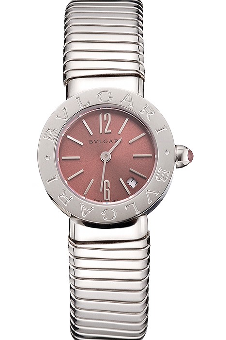 Bvlgari Bvlgari Light Brown Dial Stainless Steel Case And Tubogas Bracelet