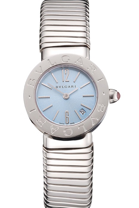 Bvlgari Bvlgari Light Blue Dial Stainless Steel Case And Tubogas Bracelet