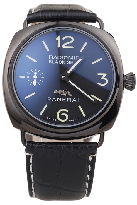 Panerai Radiomir Black Ceramic Case Black Dial Black Leather Strap 98135