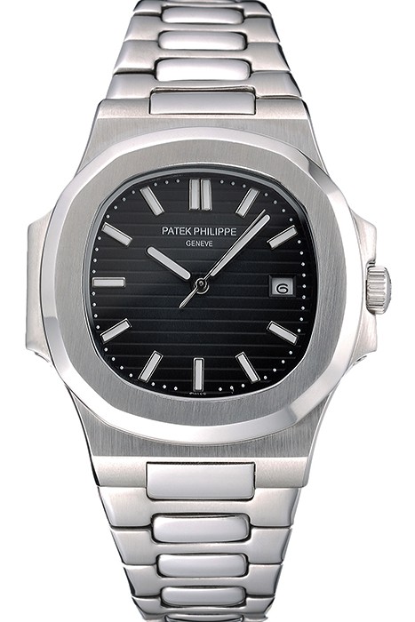 Patek Philippe Nautilus Black Dial Stainless Steel Case   622719
