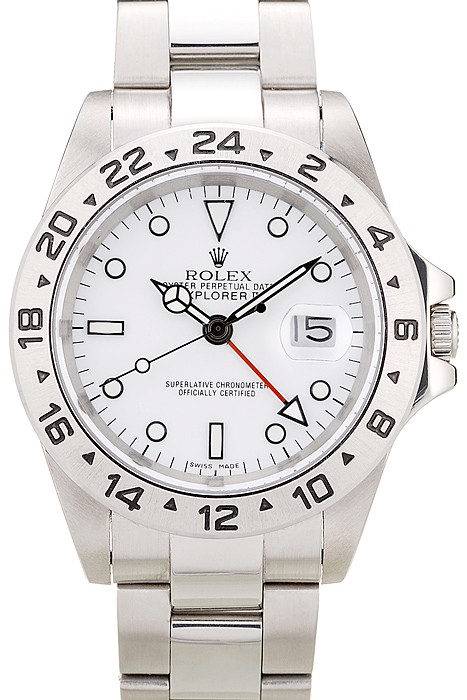 Rolex Explorer Stainless Steel Tachymeter White Dial