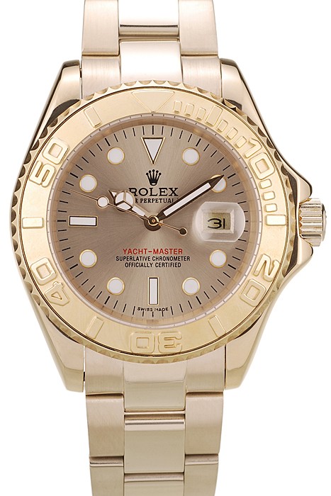 Rolex Yacht Master Gold Tachymeter Gold Dial 98232