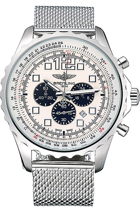Breitling Navitimer Stainless Steel Strap Beige Dial