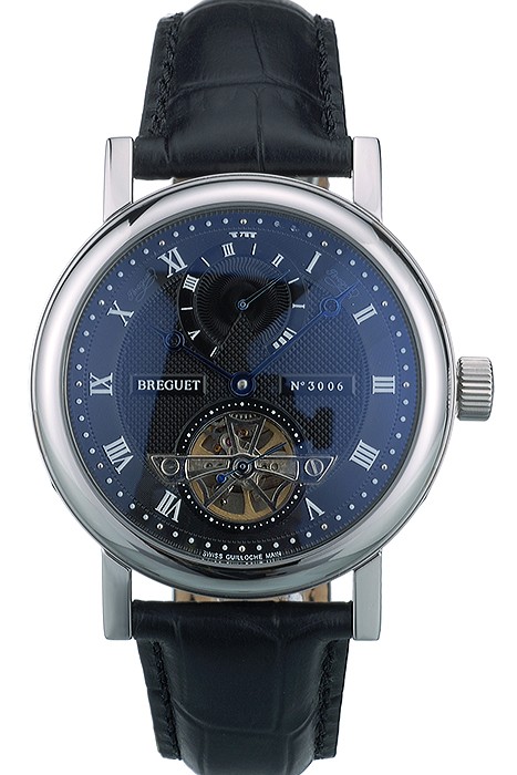 Breguet Classique Complications Stainless Steel Case Black Leather Strap 80157