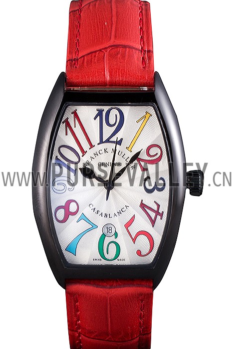Franck Muller Casablanca Red Croco Leather Band 621644