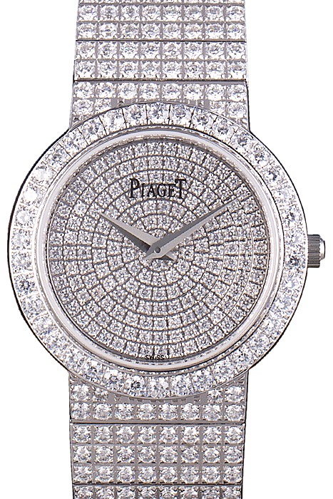 Piaget Swiss Limelight Diamonds Encrusted Stainless Steel Watch 80297