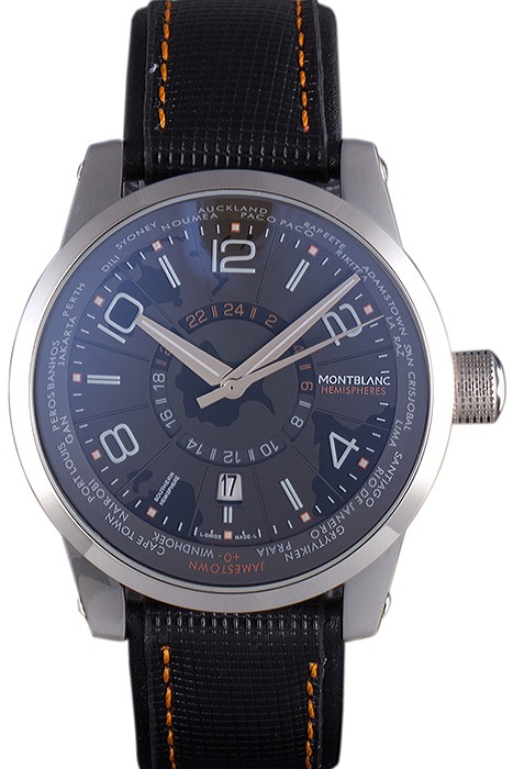 Montblanc Timewalker Hemispheres Leather Strap  621625