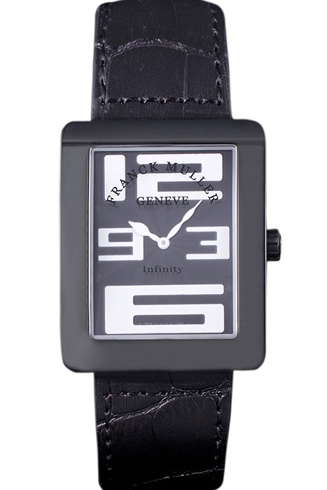 Franck Muller Infinity White Dial Numbers Black Croco Bracelet 80272