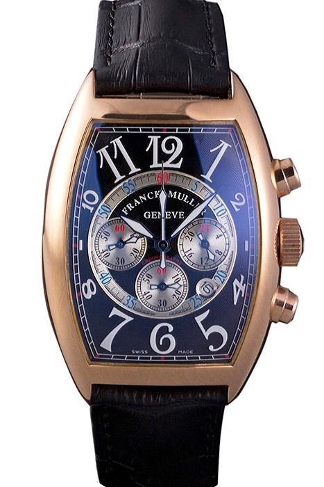 Franck Muller Casablanca White Dial Numbers Rose Gold Bezel 80304