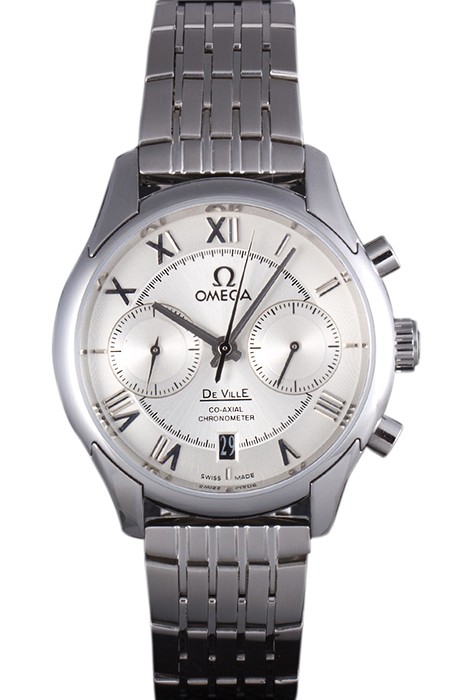Omega DeVille Stainless Steel Links White Dial  621561