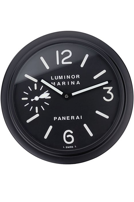 Panerai Luminor Marina Wall Clock Black And White  622473