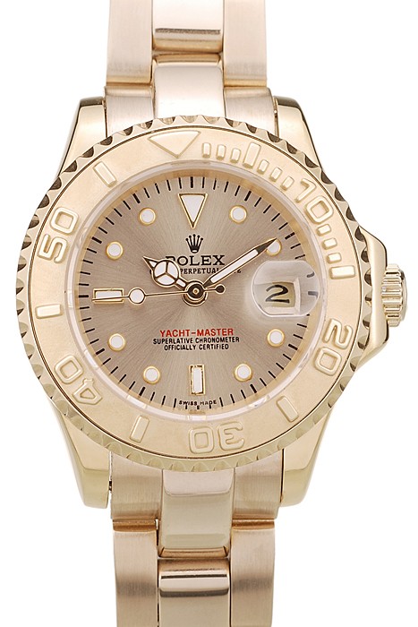 Rolex Yacht Master Gold Tachymeter Gold Dial 98233