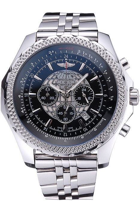 Breitling Bentley B05 Unitime Black Dial Stainless Steel Bracelet  622520