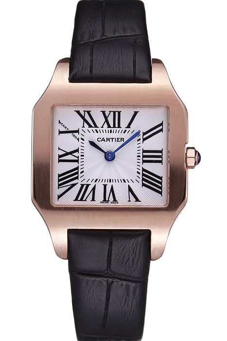 Cartier Santos 100 Polished Rose Gold Bezel 621920