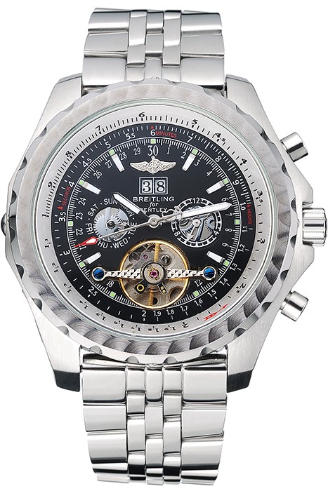 Breitling Bentley Mulliner Tourbillon Black Dial Stainless Steel Case And Bracelet  622731
