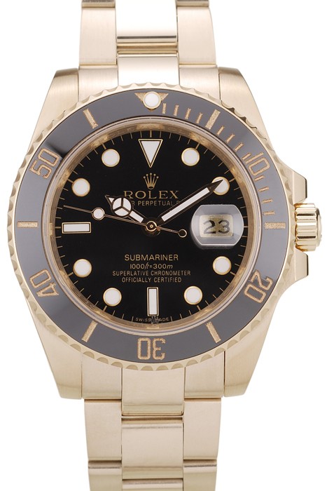 Rolex Submariner Black Ceramic Tachymeter Black Dial 98231