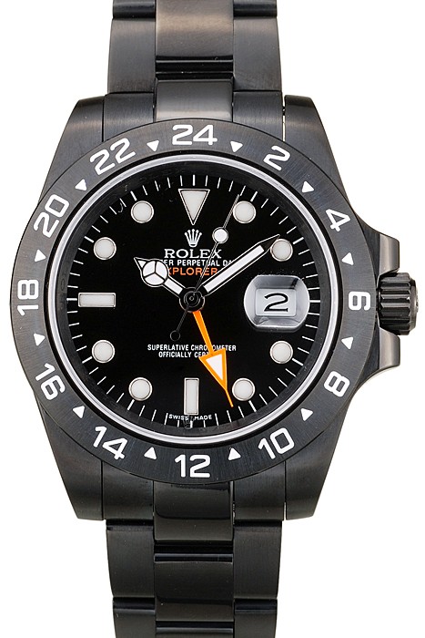 Rolex Explorer Black Ceramic Bezel Black Dial Tachymeter 2385