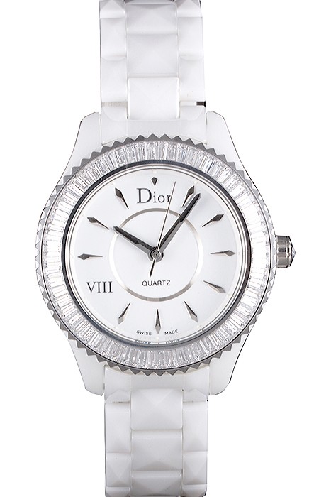 Dior VIII Baguette Cut White Diamonds cd01 621354