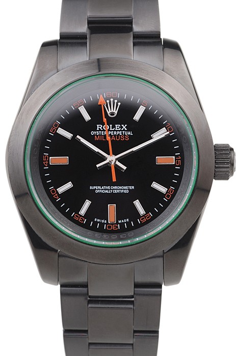 Rolex Milgauss Pro-Hunter Tinted Green Saphire Black Dial
