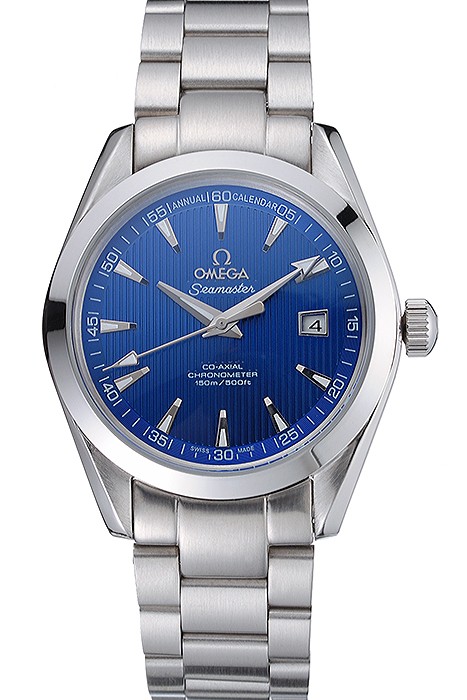 Omega Seamaster Blue Dial Stainless Steel Band  622166