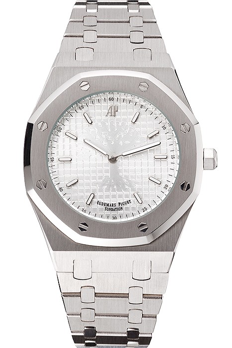 Audemars Piguet Royal Oak Fondation White Dial Stainless Steel Case And Bracelet