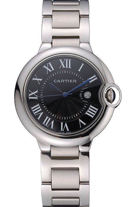 Cartier Ballon Bleu 42mm Black Dial Stainless Steel Case And Bracelet