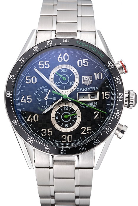Carrera Black Dial Calibre 16 Link Tag Heuer Watch-tag140