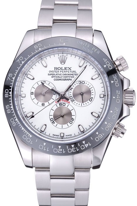 Rolex Cosmograph Daytona White Dial Stainless Steel Bracelet  622542