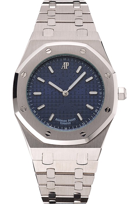 Audemars Piguet Royal Oak Fondation Blue Dial Stainless Steel Case And Bracelet