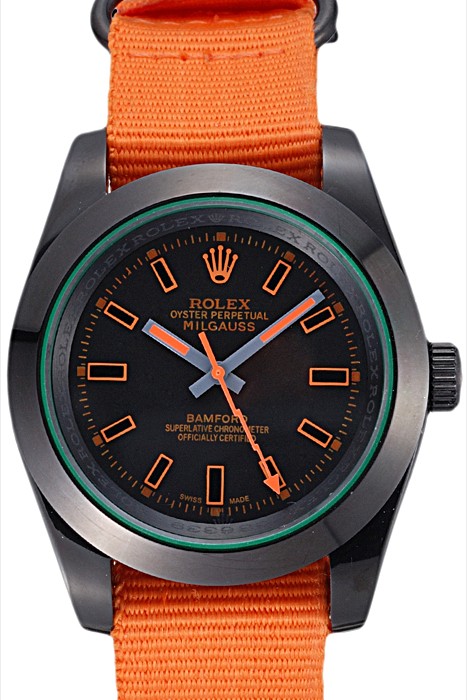 Rolex Milgauss Bamford Orange Nylon Strap 622003
