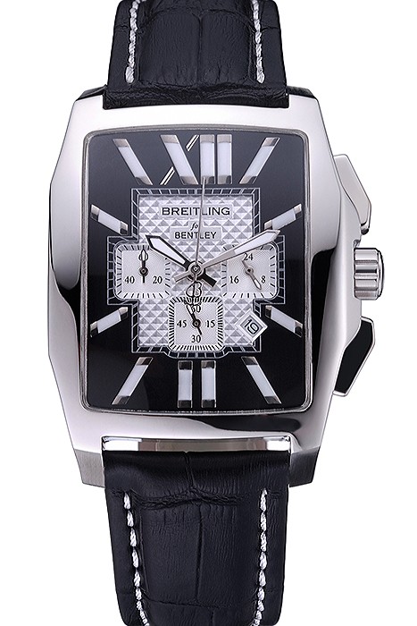 Breitling Bentley Flying B Chronograph Leather Bracelet Watch  622330