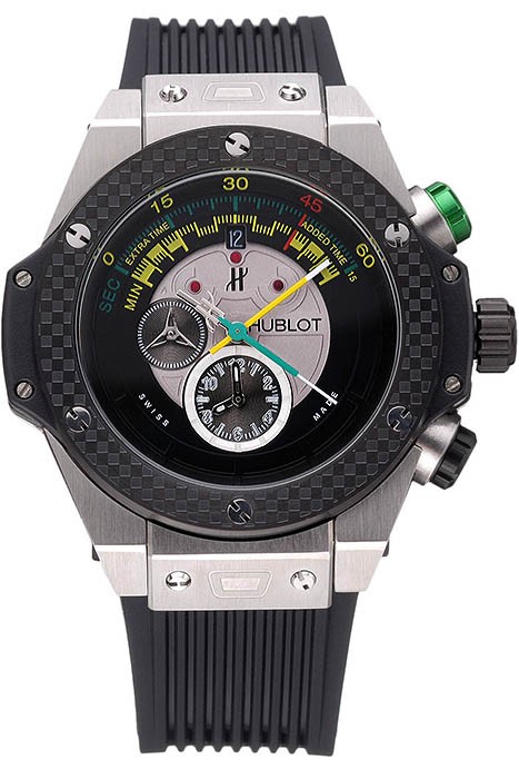 Hublot Big Bang Unico Bi-Retrograde Chrono King Stainless Steel Case Black Rubber Strap  622770