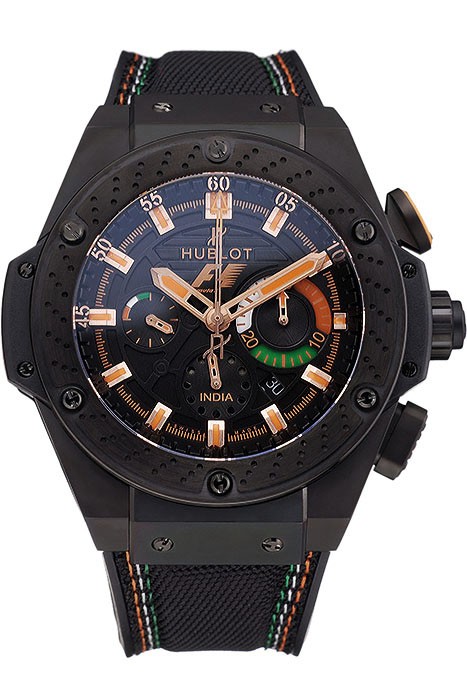 Swiss Hublot Big Bang Limited Edition Formula 1 Black And Orange Dial Black Case Black Fabric Strap  622884