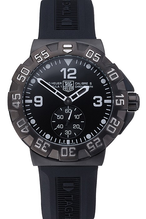 Tag Heuer Formula One Grande Date Black Dial Rubber Bracelet 622275