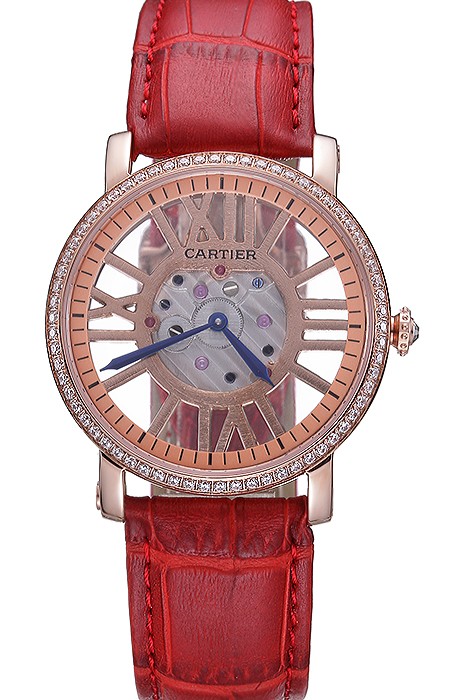 Cartier Rotonde Skeleton Flying Tourbillon Red 621962