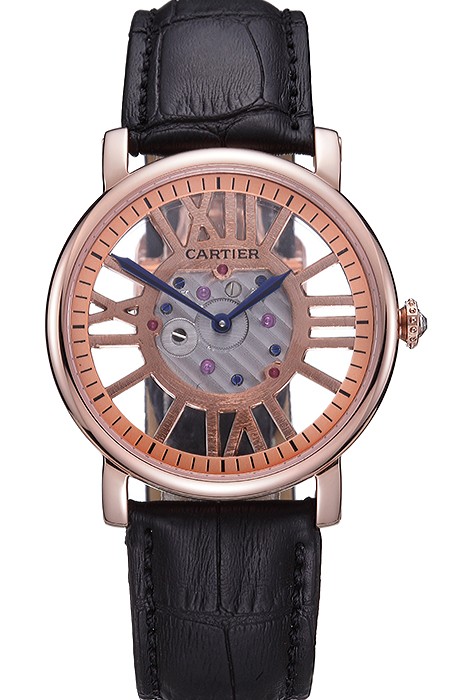 Cartier Rotonde Skeleton Flying Tourbillon Black 621966