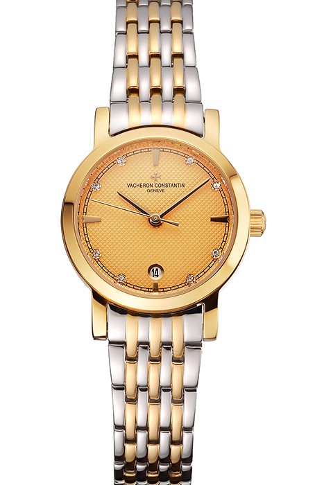 Vacheron Constantin Fine Gold Dial With Diamonds Gold Case Two Tone Bracelet