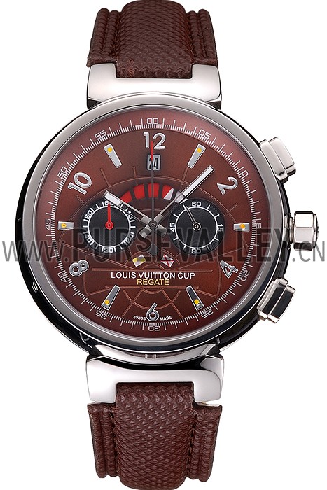 Louis Vuitton Tambour LV Cup Brown Dial Watch 2165-295
