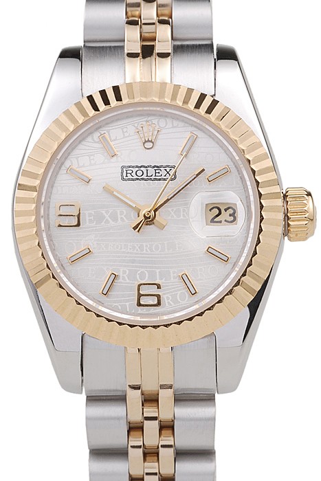 Rolex Datejust Two Tone Stainless Steel Yellow Gold Plated 98079